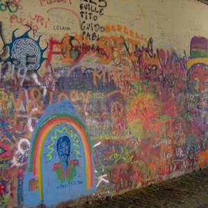 John-Lennon-Mauer, Prag